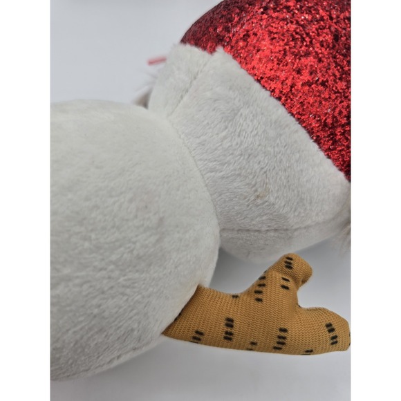 Lot Of 4 Beanie Plush Christmas Toys Reindeer Santa Frosty Snowman Ty & Gemmy - Picture 9 of 14